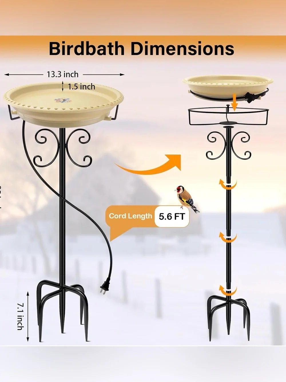 Heated Bird Bath